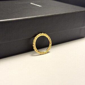 Saint Laurent Paris Gold Plated Ring